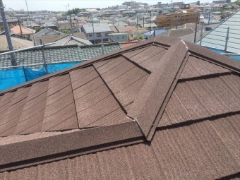大棟と下り棟の交差部分