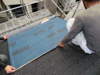 屋根工事は水下から施工するのが鉄則
