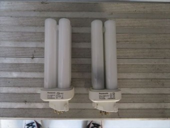 電球の新旧比較FDL18EX-N