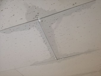屋根から天井への雨漏り