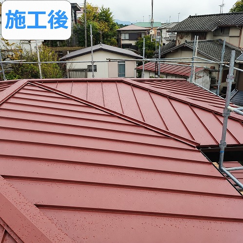 屋根葺き替え工事後