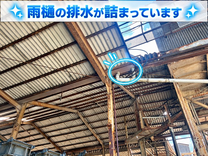 排水ドレンの詰まり