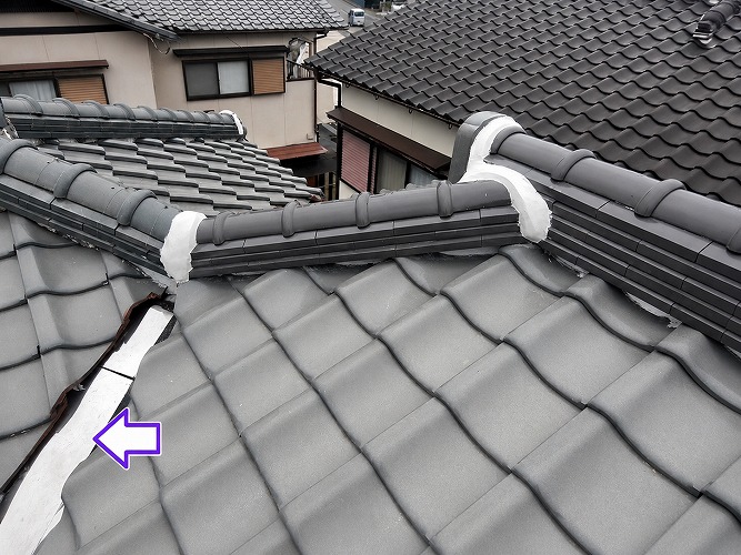 小野市での谷板金修理完了