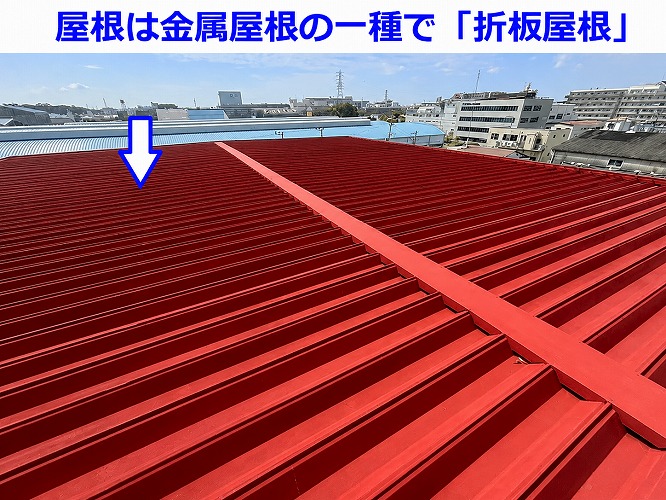 折板屋根