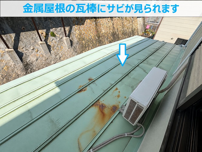 金属屋根の一種で瓦棒葺き