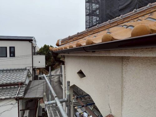 軒樋交換後の様子