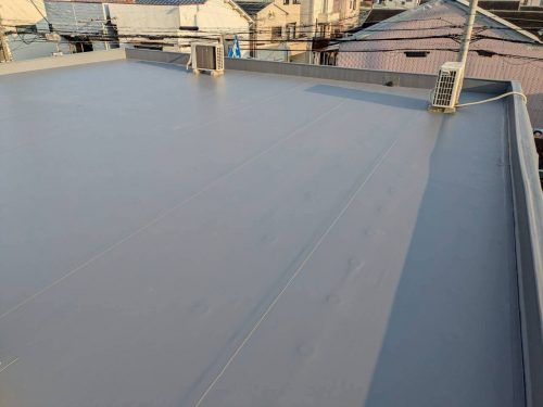 屋上防水が完了した写真