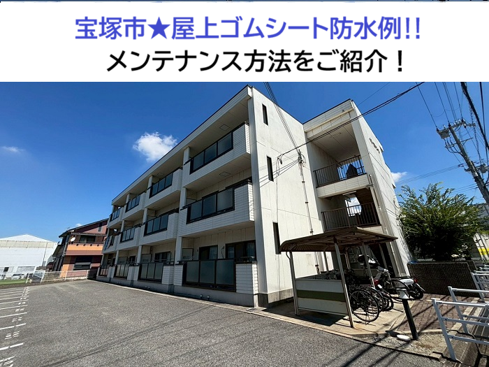 西宮市★鉄骨造屋上のゴムシート防水を無料診断！おすすめの防水工事とは？