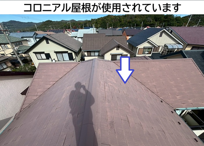 築20年のコロニアル屋根