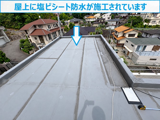 屋上の塩ビシート