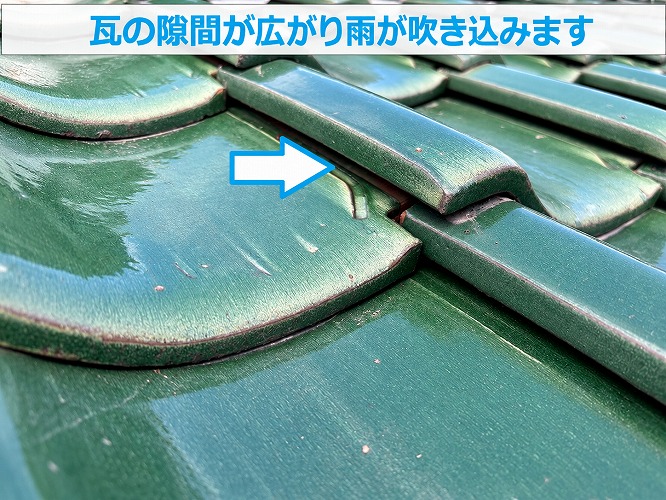 瓦の隙間