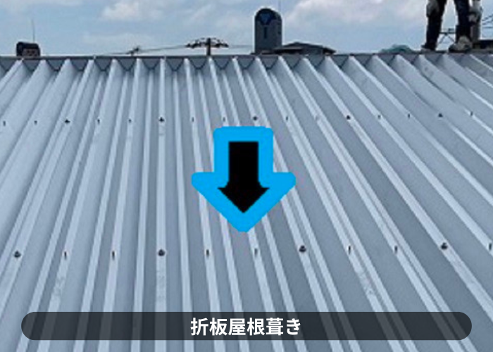 市川町　折板屋根葺き