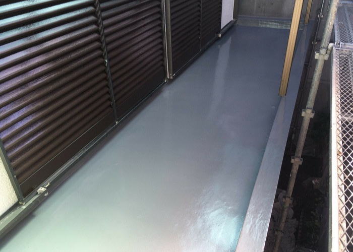 西宮市でベランダ防水を行った後の様子