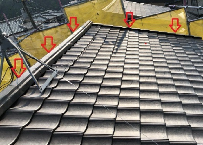 加西市　ルーガを葺き終えた様子