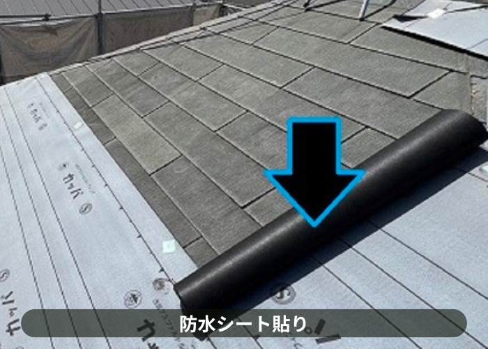 市川町にお住まいの方へご紹介する屋根断熱工事で防水シート貼り