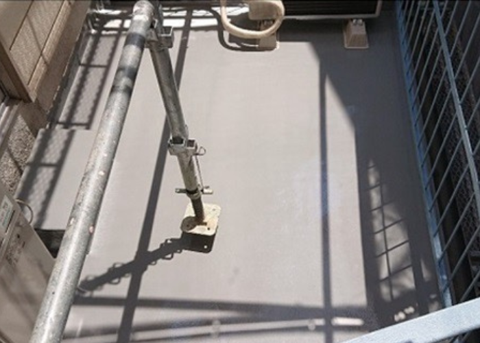 猪名川町　バルコニーへのウレタン防水通気緩衝工法完了