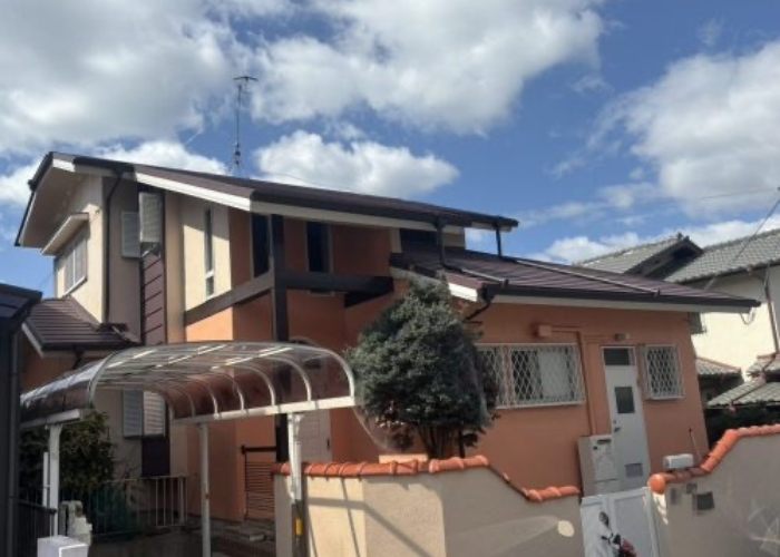 三木市　塗装工事後の建物外観