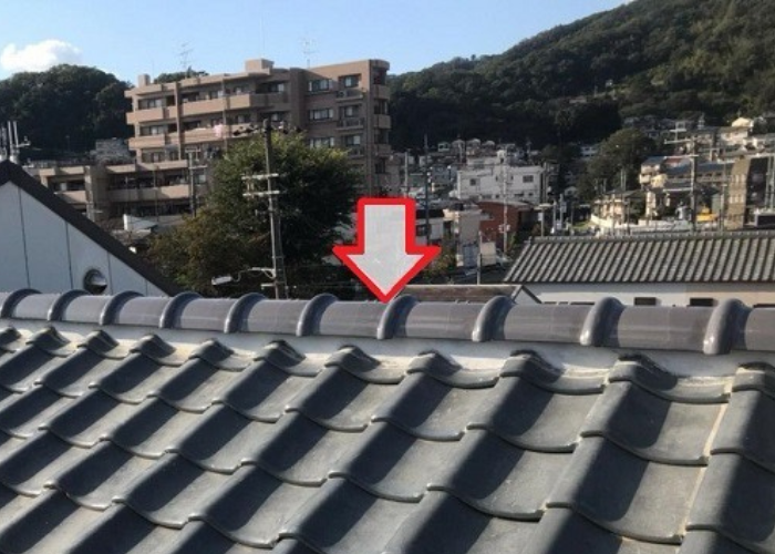 棟瓦積み替え後