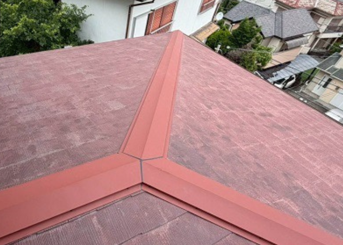 神戸市東灘区　棟板金交換後