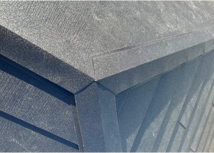 宝塚市　棟板金取り付け後の様子