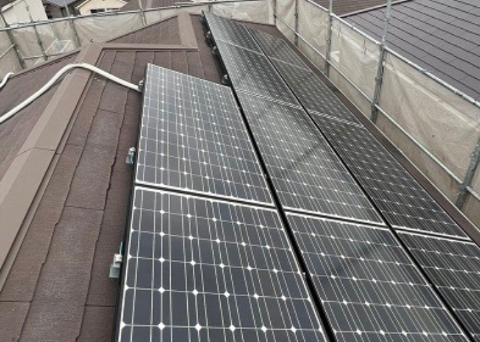 宝塚市　屋根修繕工事を行う前のスレート屋根