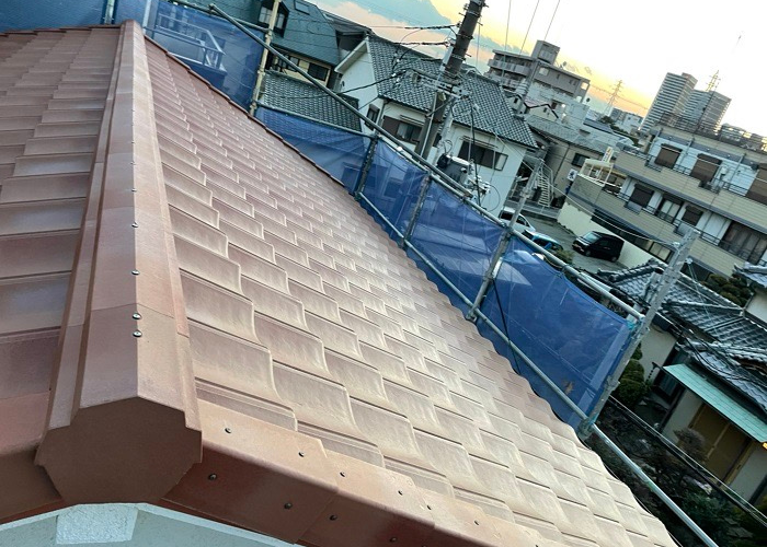 伊丹市　屋根葺き替え工事でルーガ