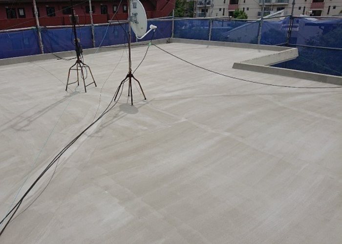 神戸市灘区　雨漏りしている防水工事前の屋上