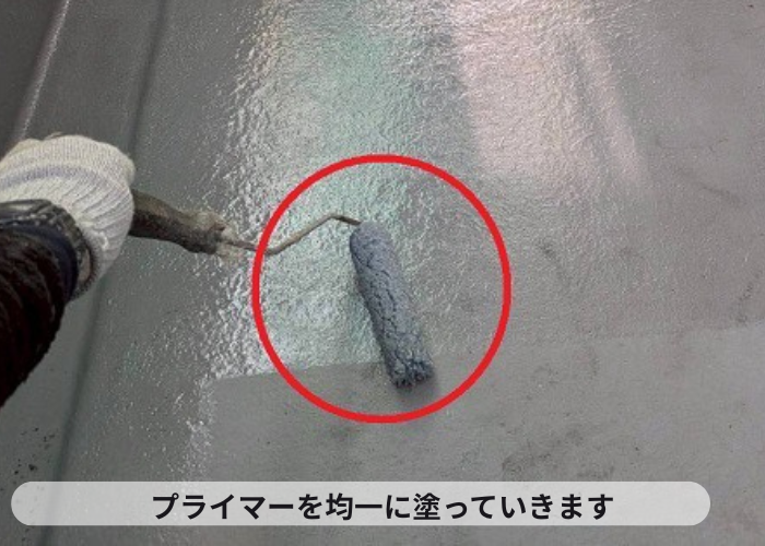 猪名川町　プライマー塗布