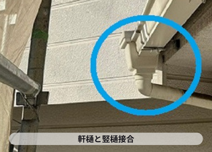 市川町　軒樋と竪樋取り付け