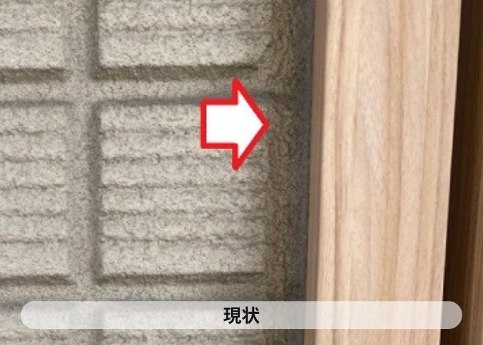加西市　サイディング目地打ち替え工事前の状態