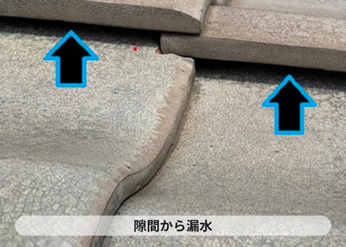 市川町　瓦の隙間