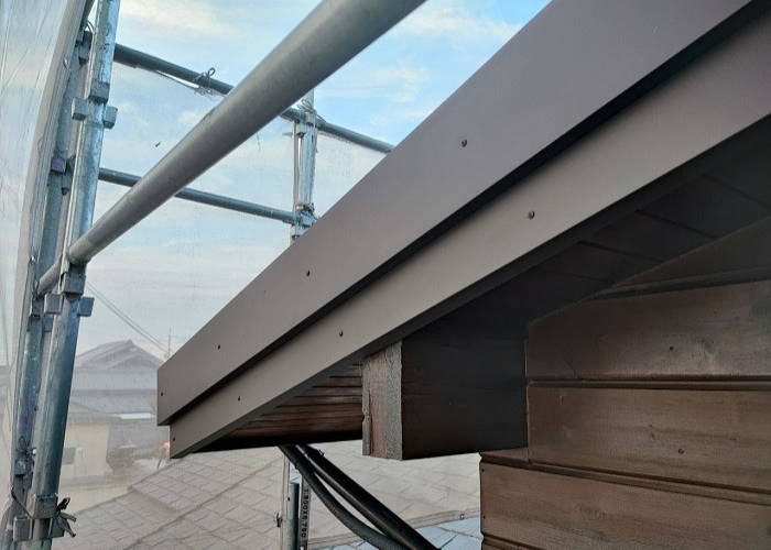 三木市　破風板修繕を行った後の様子