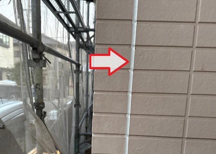 三田市でオートンシーランドを用いて外壁目地のシール補修を行った後の様子