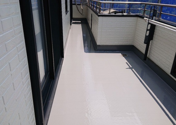 猪名川町　ベランダ防水施工後