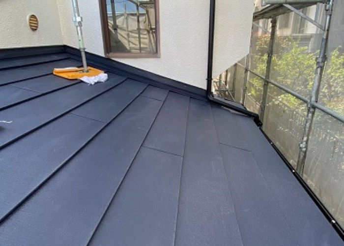 猪名川町　屋根重ね葺き工事完了