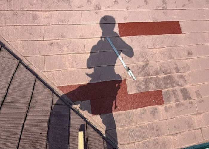 神戸市北区　スレート差し替え後