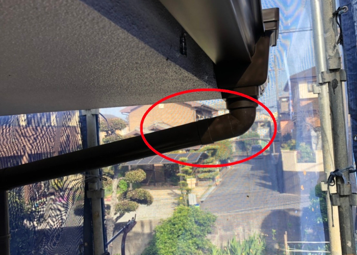 三木市での雨樋交換完了