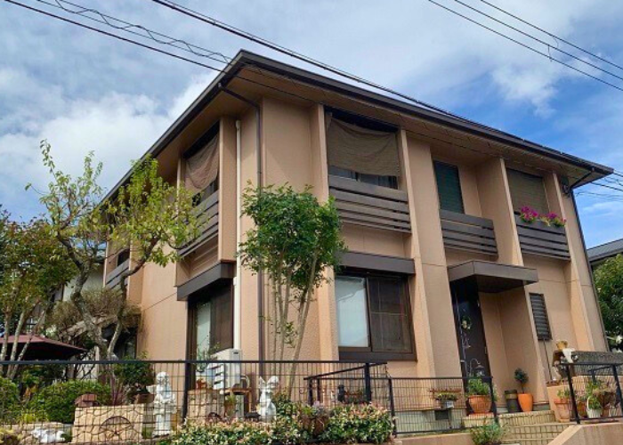丹波篠山市 外壁塗装工事を行う前の様子